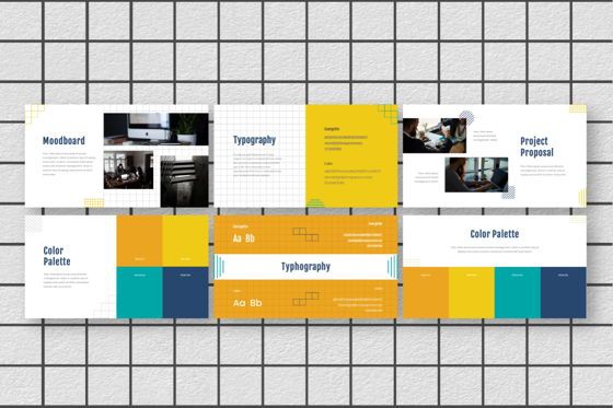 Yellue Brand Powerpoint Template, Diapositive 6, 06767, Modèles commerciaux — PoweredTemplate.com