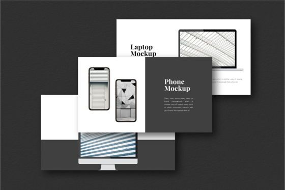 Dark Light Google Slides Template, Diapositiva 8, 06794, Modelos de negocios — PoweredTemplate.com