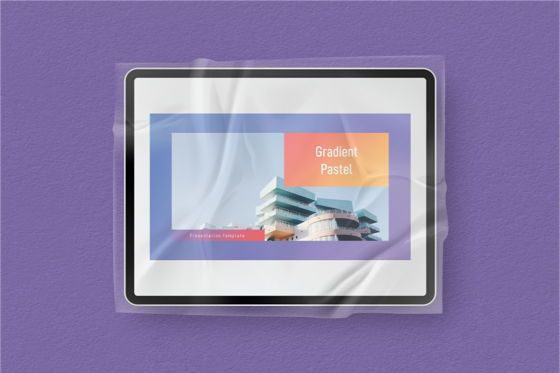 Gradient Pastel Powerpoint Template, Plantilla de PowerPoint, 06796, Modelos de negocios — PoweredTemplate.com
