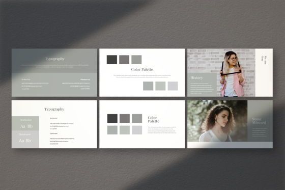 Gray Powerpoint Template, Diapositiva 6, 06802, Modelos de negocios — PoweredTemplate.com