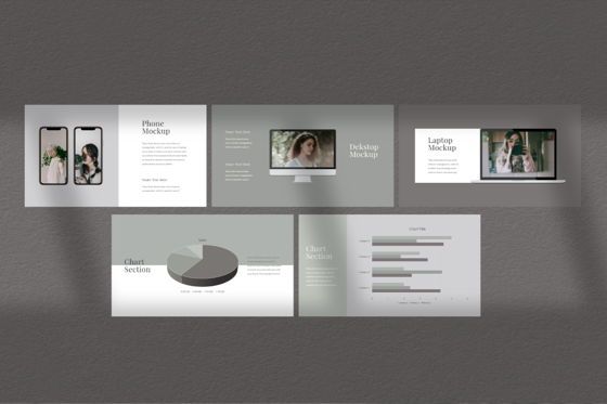Gray Powerpoint Template, Slide 8, 06802, Business Models — PoweredTemplate.com