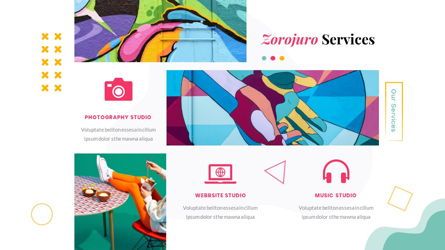 Zorojuro - Creative Business Pop Art Google Slides Template, Diapositive 18, 06822, Modèles de présentations — PoweredTemplate.com