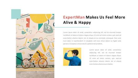 ExpertMan - Creative Pop Art Business PowerPoint Template, 幻灯片 5, 06827, 演示模板 — PoweredTemplate.com