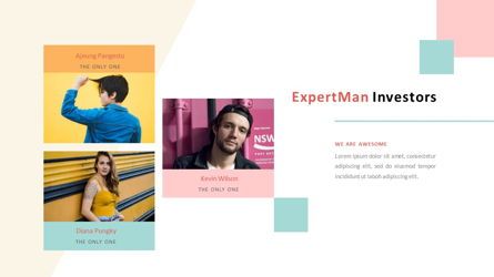 ExpertMan - Creative Pop Art Business PowerPoint Template, 幻灯片 8, 06827, 演示模板 — PoweredTemplate.com