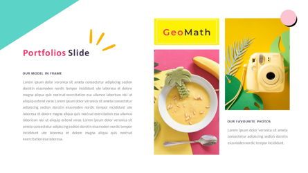 GeoMath - Creative Pop Art Business PowerPoint Template, Deslizar 18, 06829, Modelos de Apresentação — PoweredTemplate.com