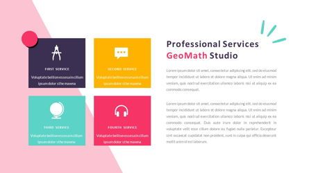 GeoMath - Creative Pop Art Business Google Slides Template, 幻灯片 16, 06830, 演示模板 — PoweredTemplate.com
