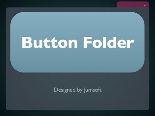 Button Folder Keynote Template, Diapositiva 3, 06861, Plantillas de presentación — PoweredTemplate.com