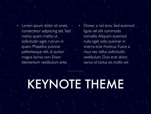 Interstellar Keynote Template, Slide 13, 06862, Modelli Presentazione — PoweredTemplate.com