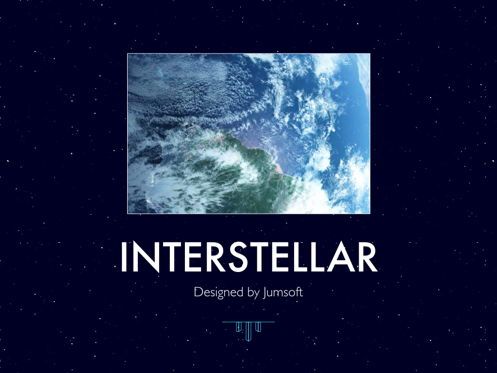 Interstellar Keynote Template, Slide 2, 06862, Presentation Templates — PoweredTemplate.com