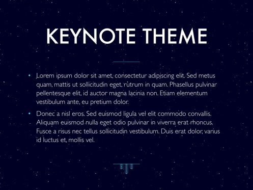 Interstellar Keynote Template, Diapositive 4, 06862, Modèles de présentations — PoweredTemplate.com