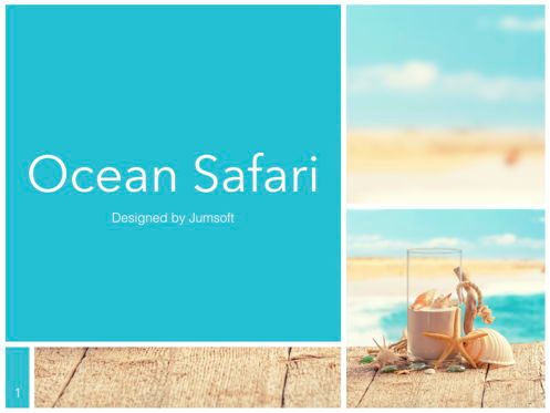 Ocean Safari Keynote Template, スライド 2, 06871, プレゼンテーションテンプレート — PoweredTemplate.com
