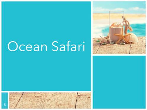 Ocean Safari Keynote Template, Diapositiva 9, 06871, Plantillas de presentación — PoweredTemplate.com