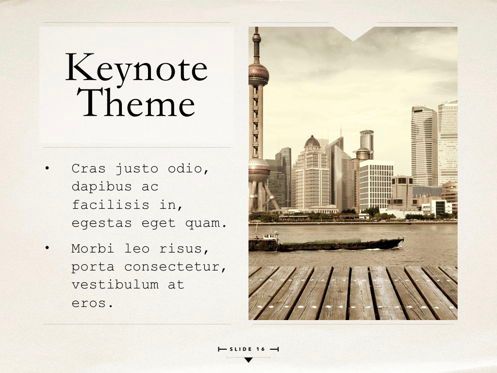 News Report Keynote Template, Diapositive 17, 06873, Modèles de présentations — PoweredTemplate.com