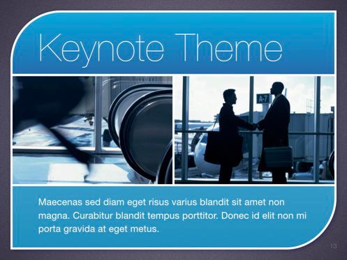 Sky Blue Keynote Template, Diapositive 14, 06875, Modèles de présentations — PoweredTemplate.com
