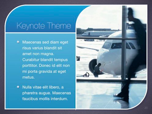 Sky Blue Keynote Template, Diapositiva 21, 06875, Plantillas de presentación — PoweredTemplate.com