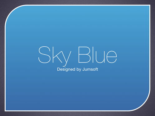 Sky Blue Keynote Template, スライド 3, 06875, プレゼンテーションテンプレート — PoweredTemplate.com
