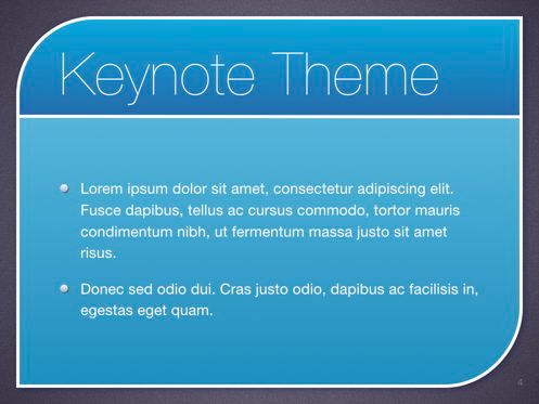 Sky Blue Keynote Template, Dia 5, 06875, Presentatie Templates — PoweredTemplate.com