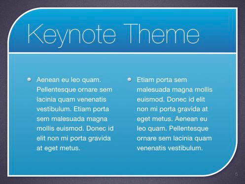 Sky Blue Keynote Template, Diapositive 6, 06875, Modèles de présentations — PoweredTemplate.com