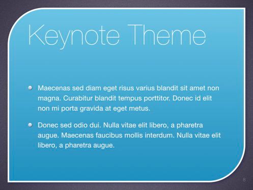 Sky Blue Keynote Template, Slide 9, 06875, Modelli Presentazione — PoweredTemplate.com
