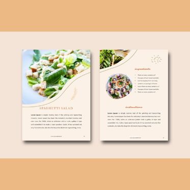 Recipe ebook vegan powerpoint presentation templates, Deslizar 6, 06882, Modelos de Apresentação — PoweredTemplate.com