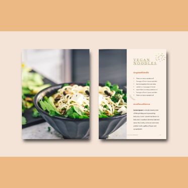 Recipe ebook vegan powerpoint presentation templates, Diapositiva 7, 06882, Plantillas de presentación — PoweredTemplate.com