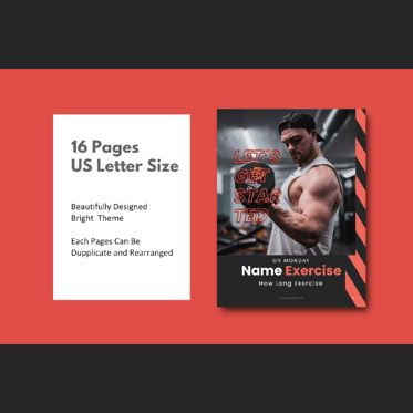 Fitness ebook meal planner powerpoint presentation template, Slide 4, 06894, Presentation Templates — PoweredTemplate.com