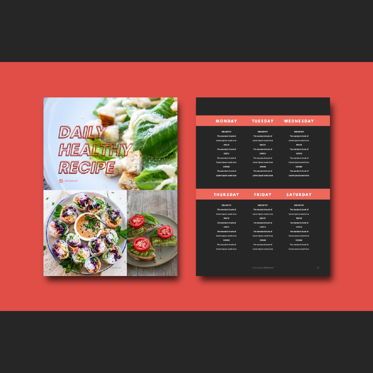 Fitness ebook meal planner powerpoint presentation template, 幻灯片 7, 06894, 演示模板 — PoweredTemplate.com