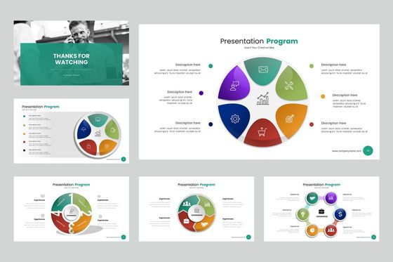 Circle Infographic PPTX, Slide 5, 06904, Business Models — PoweredTemplate.com