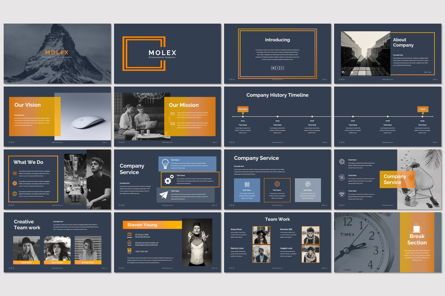 Molex - PowerPoint Template, Diapositiva 2, 06927, Plantillas de presentación — PoweredTemplate.com