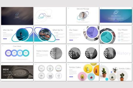 Orbit - Google Slides Template, Diapositiva 2, 06951, Plantillas de presentación — PoweredTemplate.com