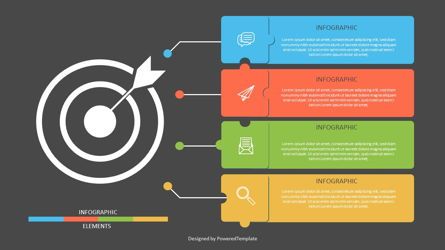 Target with Four Options Infographic, Diapositive 2, 06958, Infographies — PoweredTemplate.com