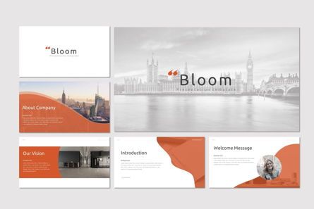 Bloom - PowerPoint Template, スライド 2, 07005, プレゼンテーションテンプレート — PoweredTemplate.com