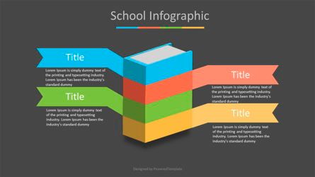 Book Infographic with Options, Slide 2, 07018, Bagan dan Diagram Pendidikan — PoweredTemplate.com