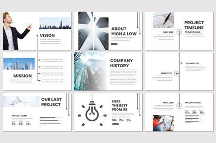 High and Low - PowerPoint Template, Slide 3, 07019, Modelli Presentazione — PoweredTemplate.com