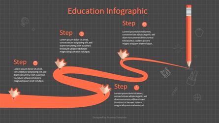 Education Themed Roadmap, Slide 2, 07022, Bagan dan Diagram Pendidikan — PoweredTemplate.com