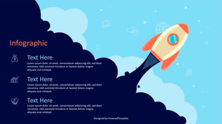 A Space Rocket Launch in Startup Concept, Slide 2, 07026, Infographics — PoweredTemplate.com