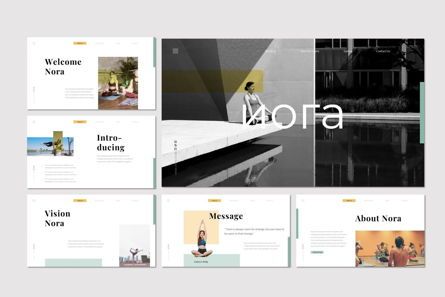 Nora 2 - PowerPoint Template, Diapositive 2, 07046, Modèles de présentations — PoweredTemplate.com