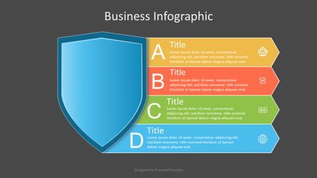 Protection Shield with 5 Options, Diapositive 2, 07079, Infographies — PoweredTemplate.com