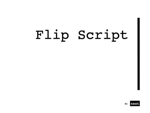 Flip Script Keynote Presentation Template, スライド 11, 07090, プレゼンテーションテンプレート — PoweredTemplate.com