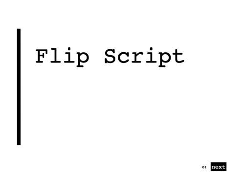 Flip Script Keynote Presentation Template, スライド 12, 07090, プレゼンテーションテンプレート — PoweredTemplate.com