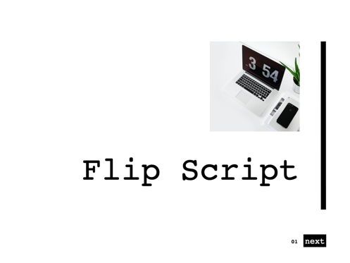 Flip Script Keynote Presentation Template, Slide 13, 07090, Modelli Presentazione — PoweredTemplate.com