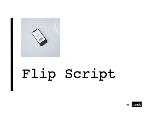 Flip Script Keynote Presentation Template, Folie 14, 07090, Präsentationsvorlagen — PoweredTemplate.com
