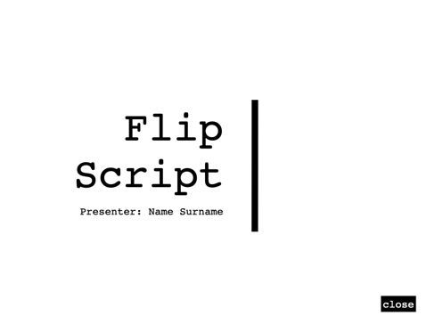 Flip Script Keynote Presentation Template, スライド 20, 07090, プレゼンテーションテンプレート — PoweredTemplate.com