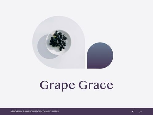 Grape Grace Keynote Presentation Template, 幻灯片 15, 07092, 演示模板 — PoweredTemplate.com