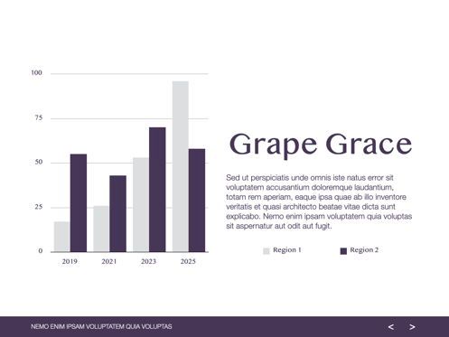Grape Grace Keynote Presentation Template, Slide 17, 07092, Presentation Templates — PoweredTemplate.com