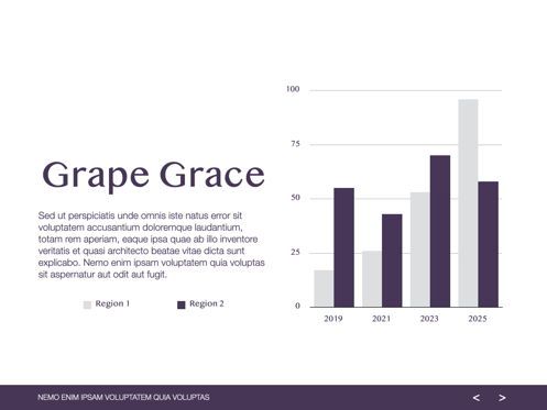 Grape Grace Keynote Presentation Template, Slide 18, 07092, Templat Presentasi — PoweredTemplate.com