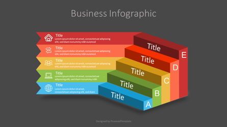 Business Steps to Success Diagram, Diapositiva 2, 07098, Infografías — PoweredTemplate.com