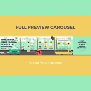 How to drive in the new normal instagram carousel powerpoint template, Slide 3, 07099, Presentation Templates — PoweredTemplate.com