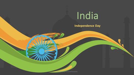Indian Independence Day Cover Slide, Diapositiva 2, 07116, Plantillas de presentación — PoweredTemplate.com