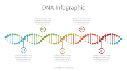 DNA Timeline Infographic, スライド 2, 07121, 教育＆トレーニング — PoweredTemplate.com